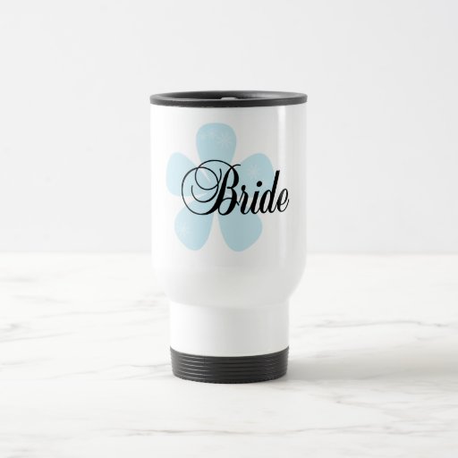 Blue Flower Bride Tshirts and Gifts Coffee Mug