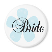 Blue Flower Bride Tshirts and Gifts Magnet