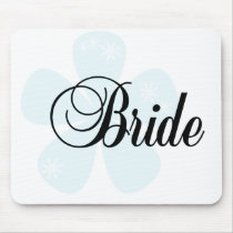 Blue Flower Bride Tshirts and Gifts Mousepads
