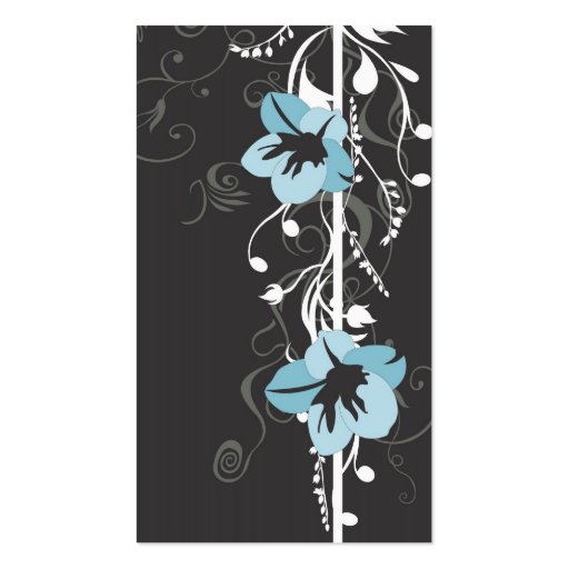 Blue flower Business Card (back side)
