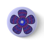blue flower button