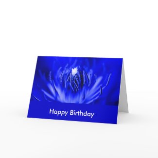 Blue Flower card