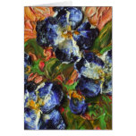 Blue Flower Cluster Card