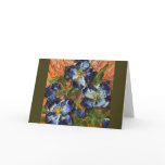 Blue Flower Cluster Greeting Card