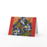 Blue Flower Cluster Greeting Card