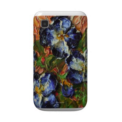 Blue Flower Cluster Samsung Galexy Case Samsung Galaxy Cover by OriginalsbyParis