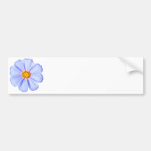 Blue Flower - Customized Cosmos Daisies Template Bumper Stickers