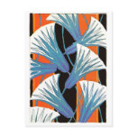 Blue Flower Deco Postcards