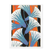 Blue Flower Deco Postcards