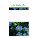 Blue Flower Earring Cards business cards