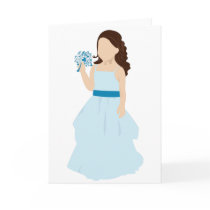 blue flower girl card by zweddings blue flower girl card