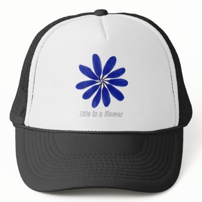 Blue Flower Hat by acerstan