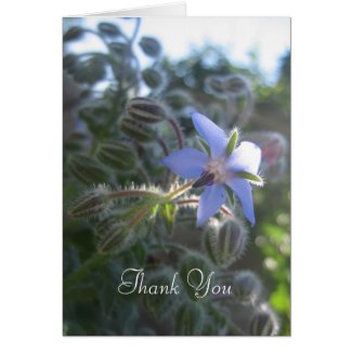 Blue Flower Haze Greeting Cards