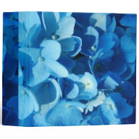 blue flower (hydrangea) vinyl binders