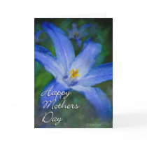 Blue Flower-Mothers Day cards