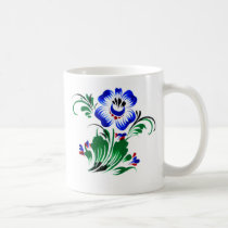 Blue flower mugs