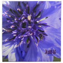 Blue Flower Printed Napkin