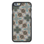 Blue Flower Pattern Carved® Maple iPhone 6 Case