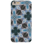 Blue Flower Pattern Barely There iPhone 6 Plus Case
