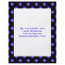 blue flower pattern full color flyer