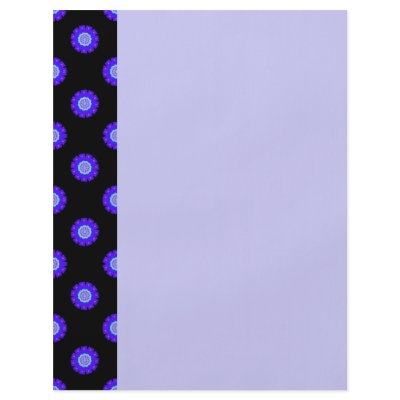blue flower pattern flyer by DonnaGraysonAbstract