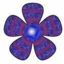 blue flower photo sculptures by DonnaGrayson blue flower photo sculptures