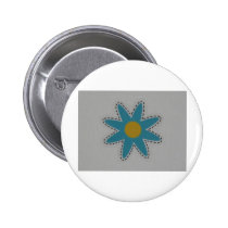 blue flower buttons
