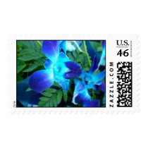 blue flower postage by willie50 blue flower postage