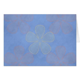 Blue Flower Power card