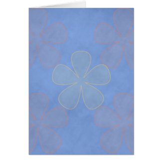 Blue Flower Power card