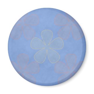 Blue Flower Power magnet