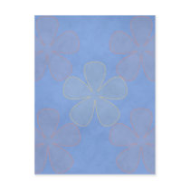 Blue Flower Power postcards by occasions Blue Flower Power postcards