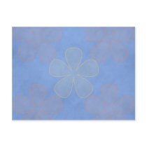 Blue Flower Power postcards by occasions Blue Flower Power postcards