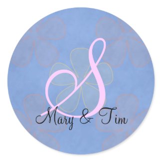 Blue Flower Power sticker