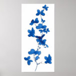 Blue Flower Print