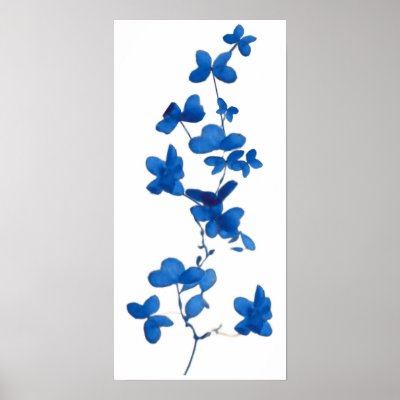 Blue Flower Print by versailles1798