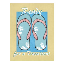 Blue Flowered Flipflops Poster posters by Customizables Blue Flowered Flipflops Poster posters