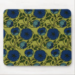 Blue Flowered Mousepad