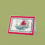 Blue flowers and a Heart Card