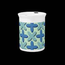 Blue Flowers Background pitchers
