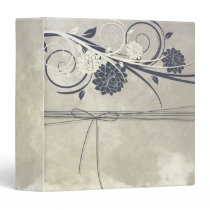 Blue Flowers Binder binders