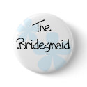 Blue Flowers Bridesmaid buttons