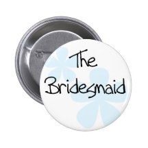 Blue Flowers Bridesmaid Pins