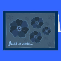 Blue Flowers Card