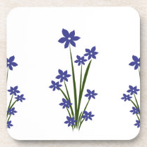 Blue Flowers Cork Coaster cork coasters