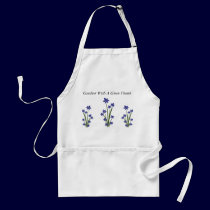 Blue Flowers Garden Apron aprons