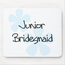 Blue Flowers Jr. Bridesmaid mousepads by weddingsareus Blue Flowers Jr. Bridesmaid mousepads