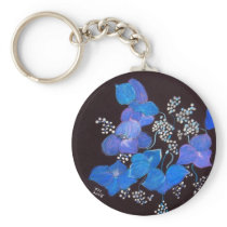 Blue Flowers Keyring keychains