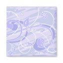 blue flowers magnets