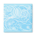 blue flowers magnets